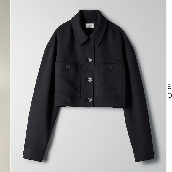 Aritzia - little cropped jacket (black) - Picture 10 of 10